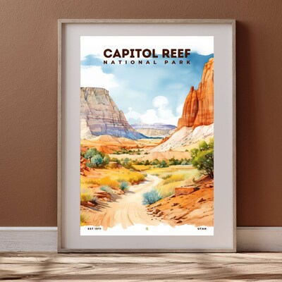 Capitol Reef National Park Poster, Travel Art, Office Poster, Home Decor | S8 - image4